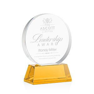 Glenwood Award on Base - Amber