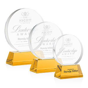 Glenwood Award on Base - Amber