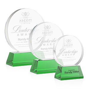 Glenwood Award on Base - Green