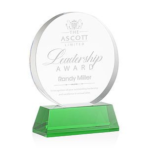 Glenwood Award on Base - Green