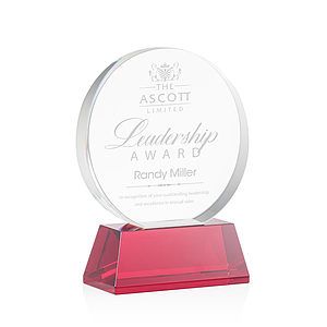 Glenwood Award on Base - Red