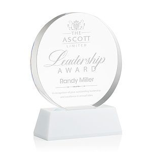 Glenwood Award on Base - White
