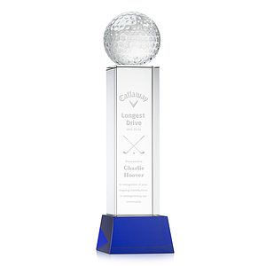 Golf Ball Award on Belcroft Base - Blue