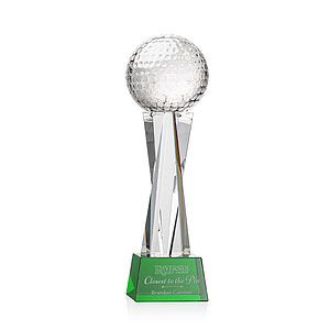 Golf Ball Award on Grafton Base - Green