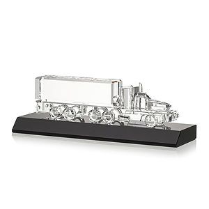 Crystal 18 Wheeler on Base - Black
