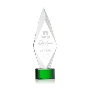 Manilow Award on Paragon Base - Green