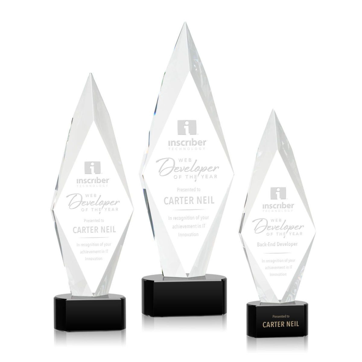 Manilow Award on Paragon Base - Black
