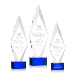 Manilow Award on Paragon Base - Blue