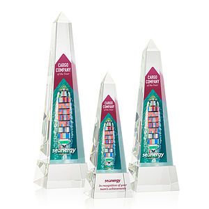 Master Obelisk VividPrint™ Award on Base - Clear