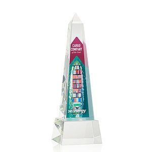 Master Obelisk VividPrint™ Award on Base - Clear