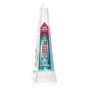 Master Obelisk VividPrint™ Award on Base - Clear