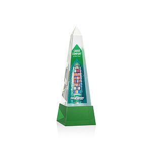 Master Obelisk VividPrint™ Award on Base - Green