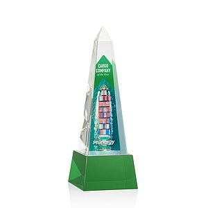 Master Obelisk VividPrint™ Award on Base - Green
