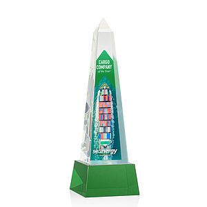 Master Obelisk VividPrint™ Award on Base - Green