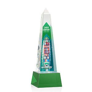 Master Obelisk VividPrint™ Award on Base - Green
