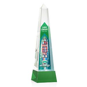 Master Obelisk VividPrint™ Award on Base - Green