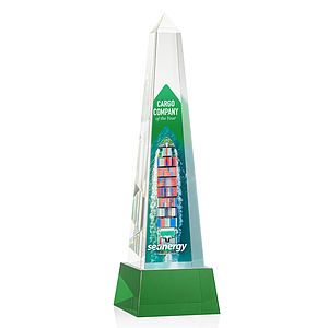 Master Obelisk VividPrint™ Award on Base - Green