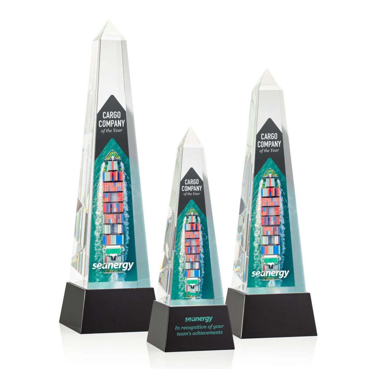 Master Obelisk VividPrint™ Award on Base - Black