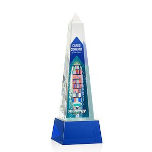 Master Obelisk VividPrint™ Award on Base - Blue