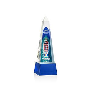Master Obelisk VividPrint™ Award on Base - Blue