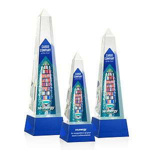 Master Obelisk VividPrint™ Award on Base - Blue