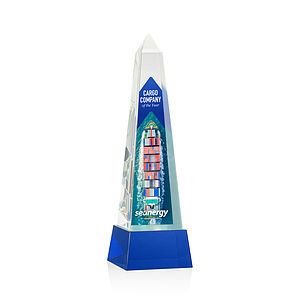 Master Obelisk VividPrint™ Award on Base - Blue