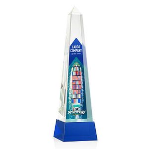 Master Obelisk VividPrint™ Award on Base - Blue