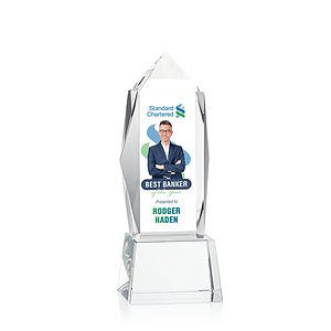 Bloomington VividPrint™ Award on Base - Clear