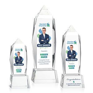 Bloomington VividPrint™ Award on Base - Clear
