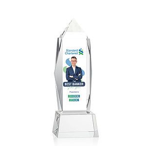 Bloomington VividPrint™ Award on Base - Clear