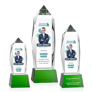 Bloomington VividPrint™ Award on Base - Green