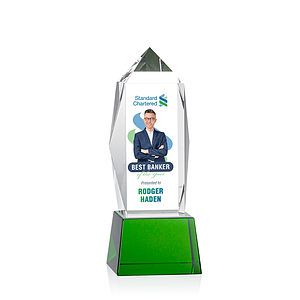 Bloomington VividPrint™ Award on Base - Green