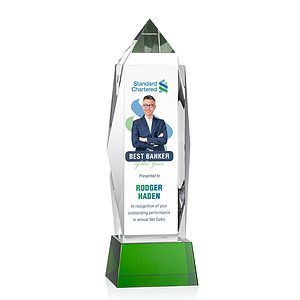 Bloomington VividPrint™ Award on Base - Green