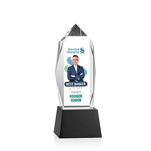 Bloomington VividPrint™ Award on Base - Black