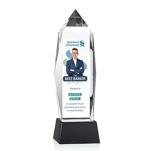 Bloomington VividPrint™ Award on Base - Black