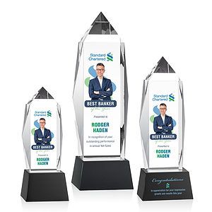 Bloomington VividPrint™ Award on Base - Black