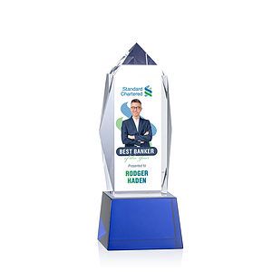 Bloomington VividPrint™ Award on Base - Blue