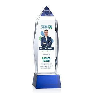 Bloomington VividPrint™ Award on Base - Blue