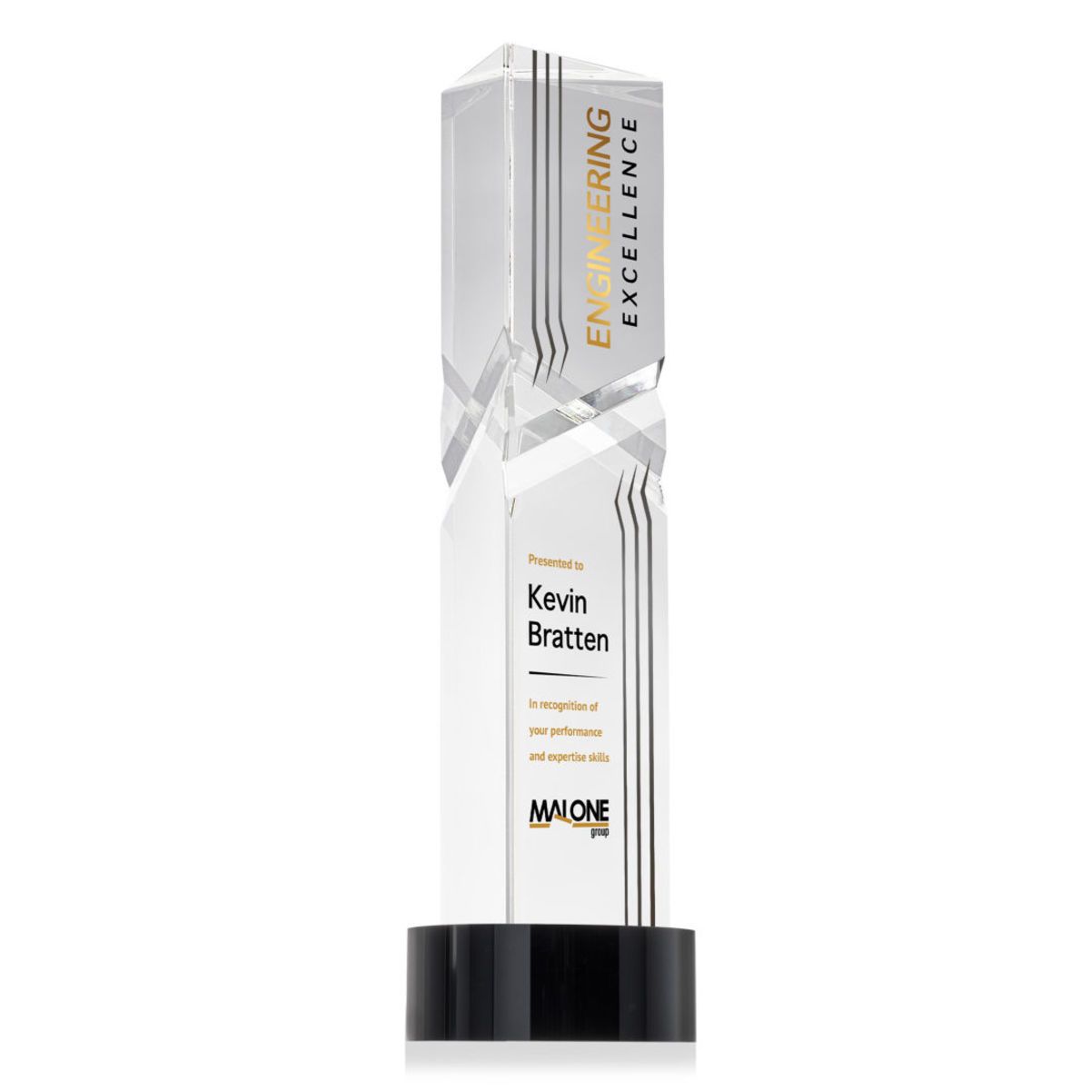 Oakham VividPrint™ Award on Stanrich Base - Black