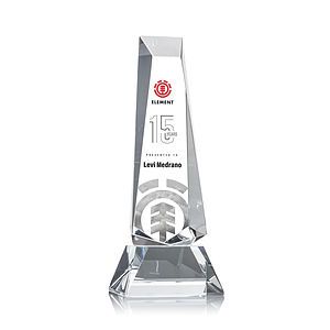 Rustern Obelisk VividPrint™ Award on Base - Clear
