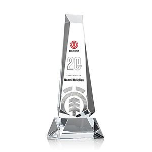Rustern Obelisk VividPrint™ Award on Base - Clear