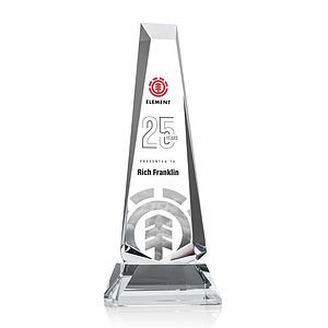 Rustern Obelisk VividPrint™ Award on Base - Clear