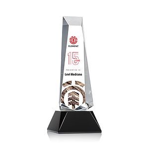 Rustern Obelisk VividPrint™ Award on Base - Black