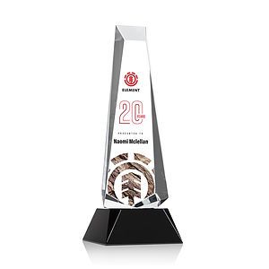 Rustern Obelisk VividPrint™ Award on Base - Black