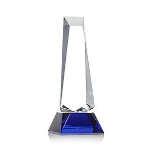 Rustern Obelisk VividPrint™ Award on Base - Blue