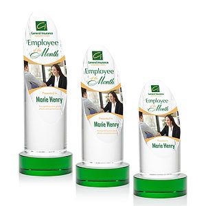 Lauder VividPrint™ Award on Base - Green