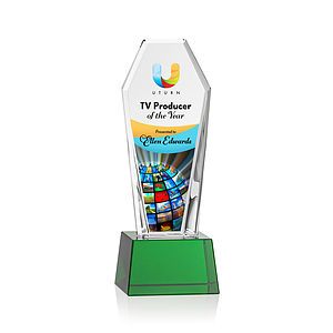 Romford VividPrint™ Award on Base - Green