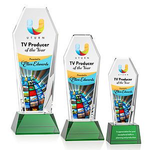 Romford VividPrint™ Award on Base - Green