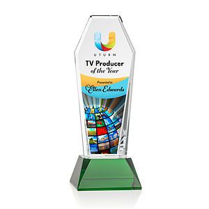 Romford VividPrint™ Award on Base - Green