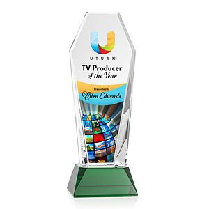 Romford VividPrint™ Award on Base - Green